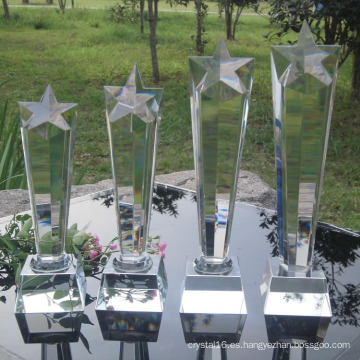 K9 Material Crystal Five Column Trophy Awards para la celebración